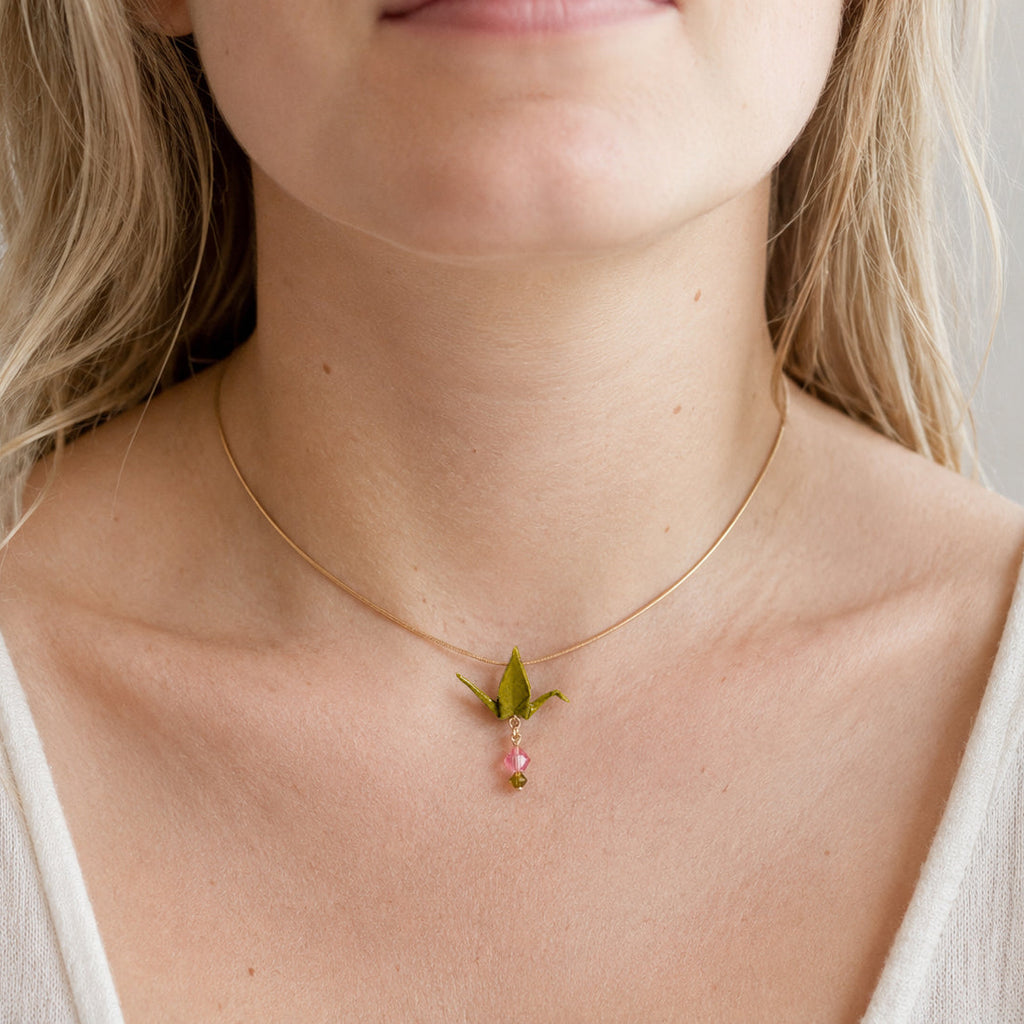 Crane Necklace